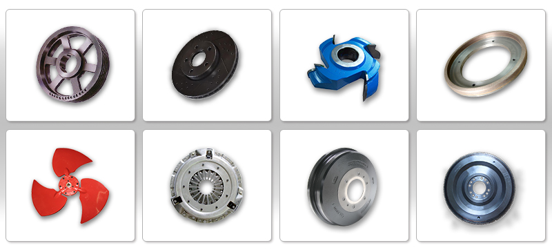 單面立式平衡機適用工件 單面立式平衡機適用工件